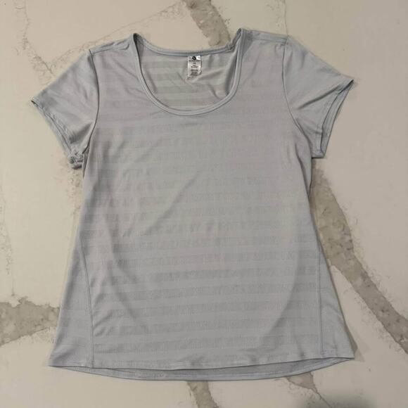 Active Life ScoopNeck ShortSleeve Performance Shirt Womens Large Gray Athleisure - Picture 1 of 5